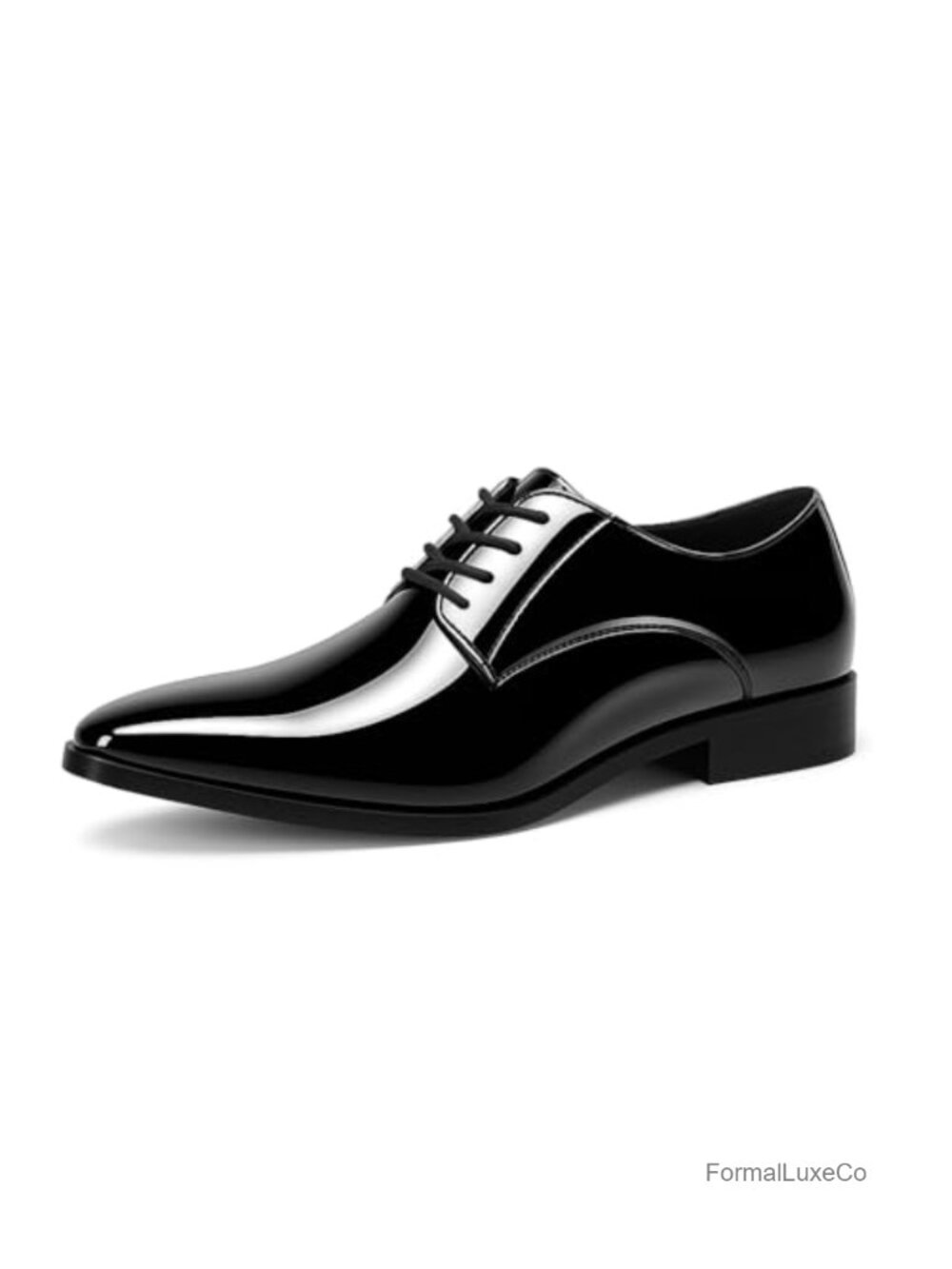 Mens Tuxedo Dress Oxfords Patent Synthetic Leather Formal Lace-Up Shoes